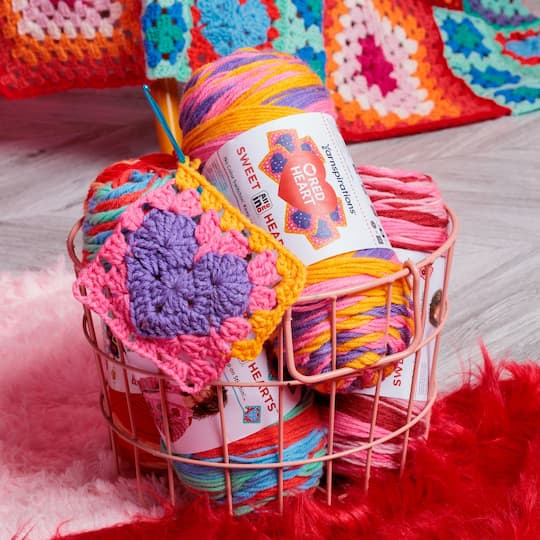 3 Pack Red Heart® All in One™ Sweet Hearts™ Yarn